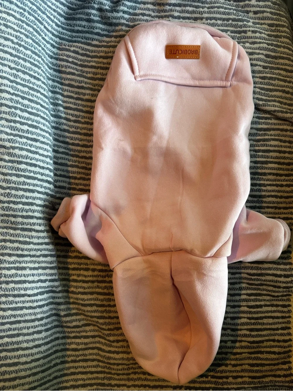 2 Small Dog Hoodies Pink & Purple